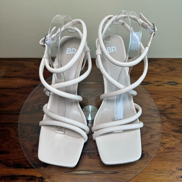 BP. Nordstrom Ashlyn Square Toe Strappy Sandal - Beige - Picture 10 of 16